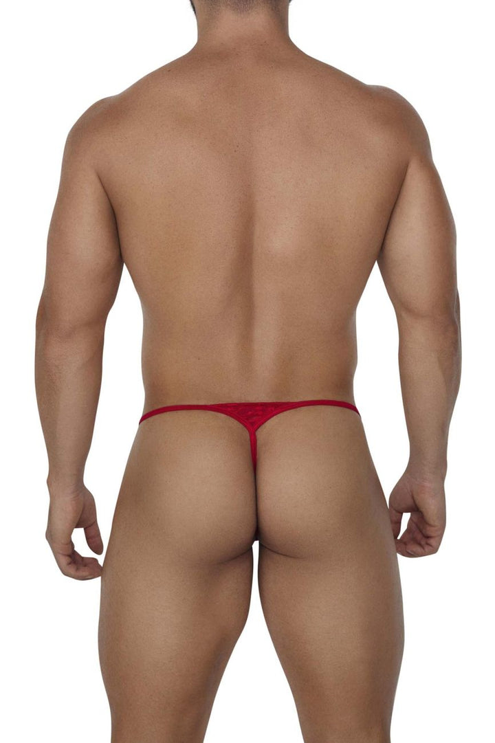CandyMan Lace Thongs in Red – men's thongs