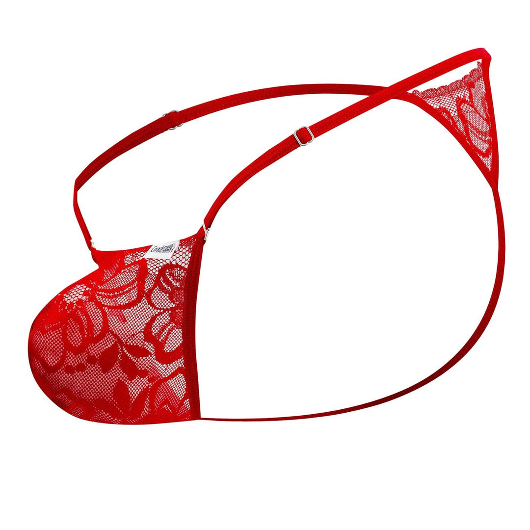 CandyMan Lace Thongs in Red – men's thongs