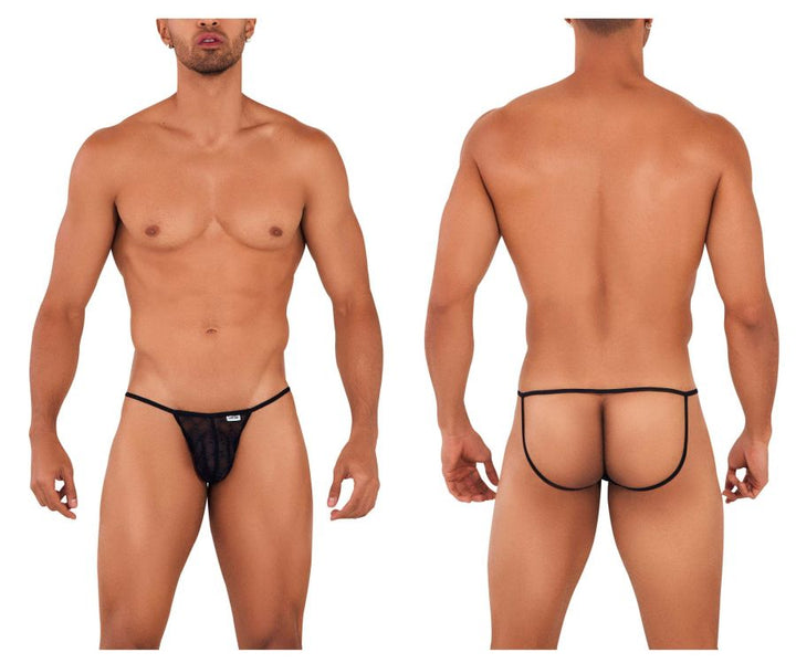 CandyMan Micro Lace Jockstrap in Black – men's jockstraps