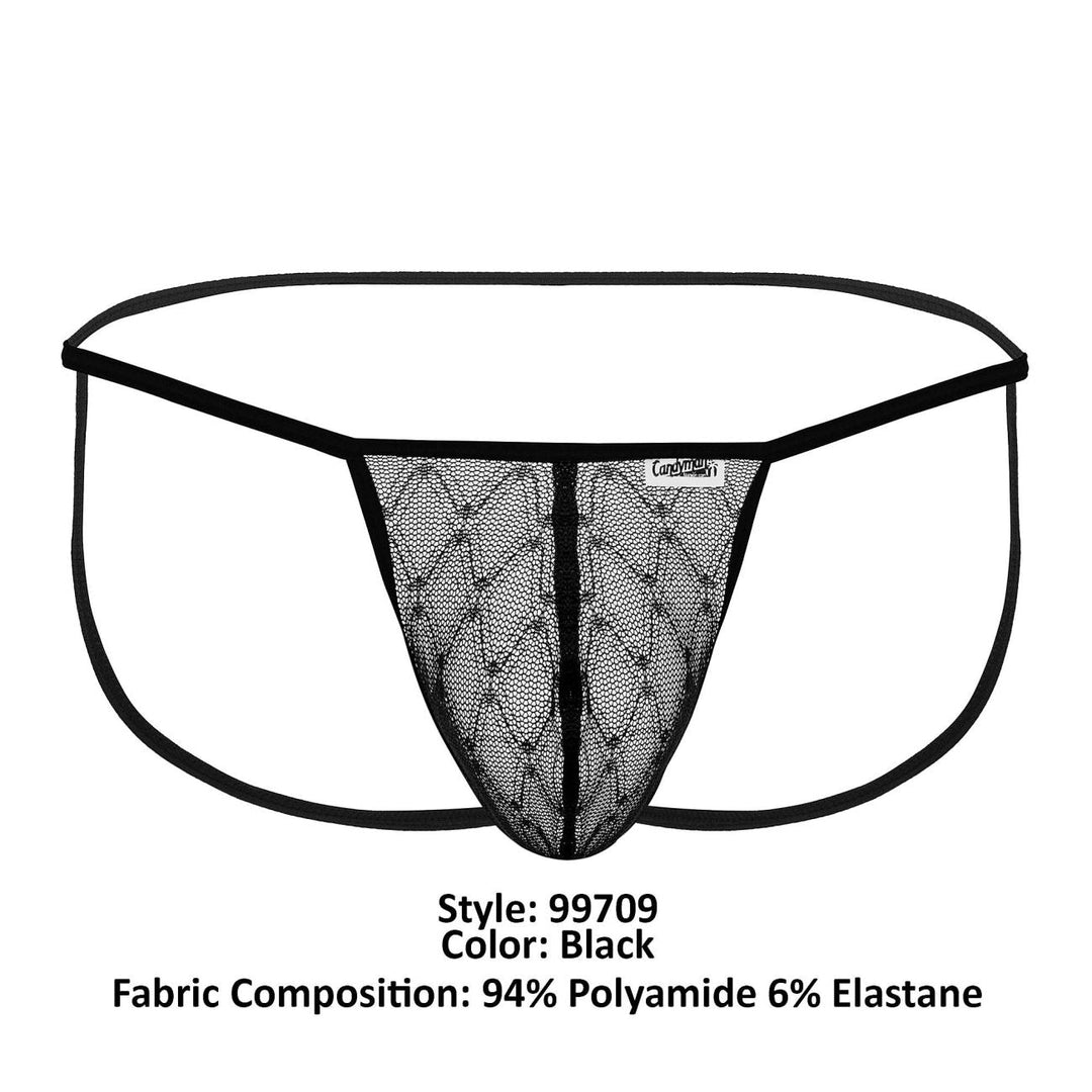 CandyMan Micro Lace Jockstrap in Black – men's jockstraps