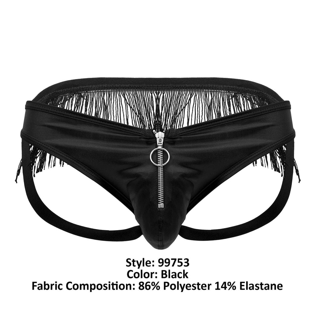 CandyMan Fringe Jockstrap in Black – men's jockstraps