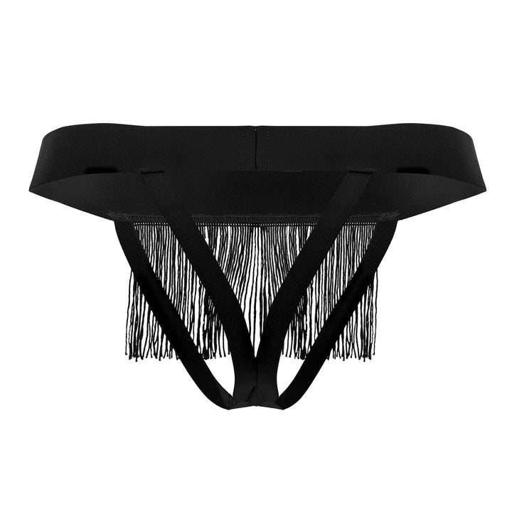 CandyMan Fringe Thongs in Black – men's thongs
