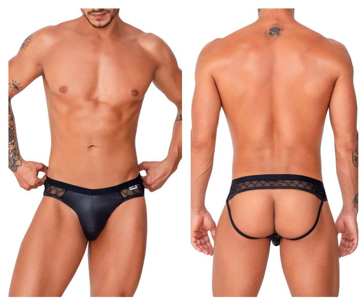 CandyMan Lace Jockstrap in Black – men's jockstraps