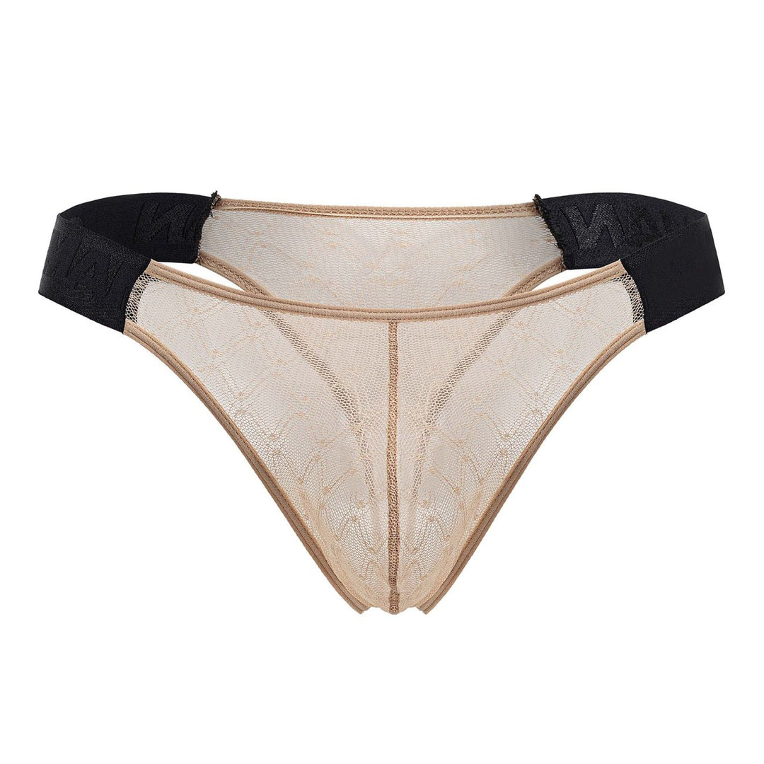 CandyMan Mesh Thongs in Beige – men's thongs