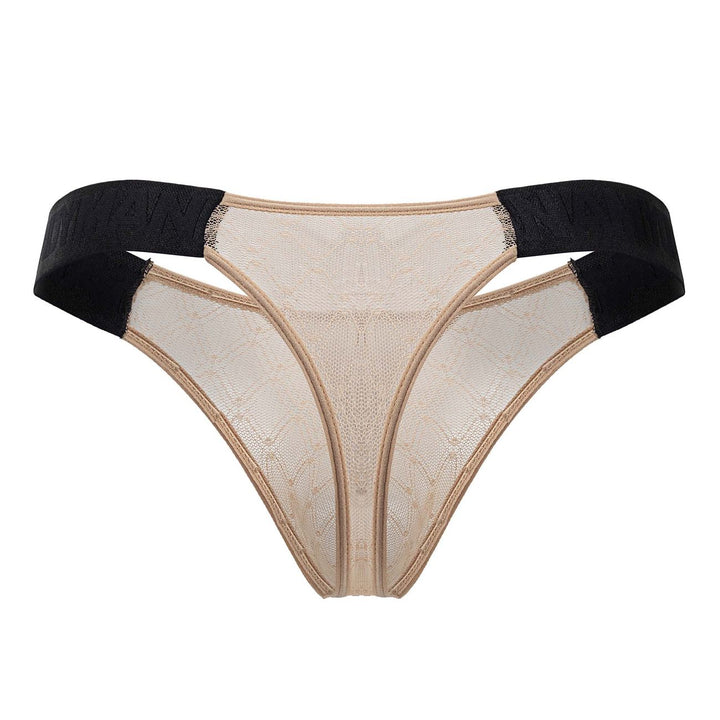 CandyMan Mesh Thongs in Beige – men's thongs