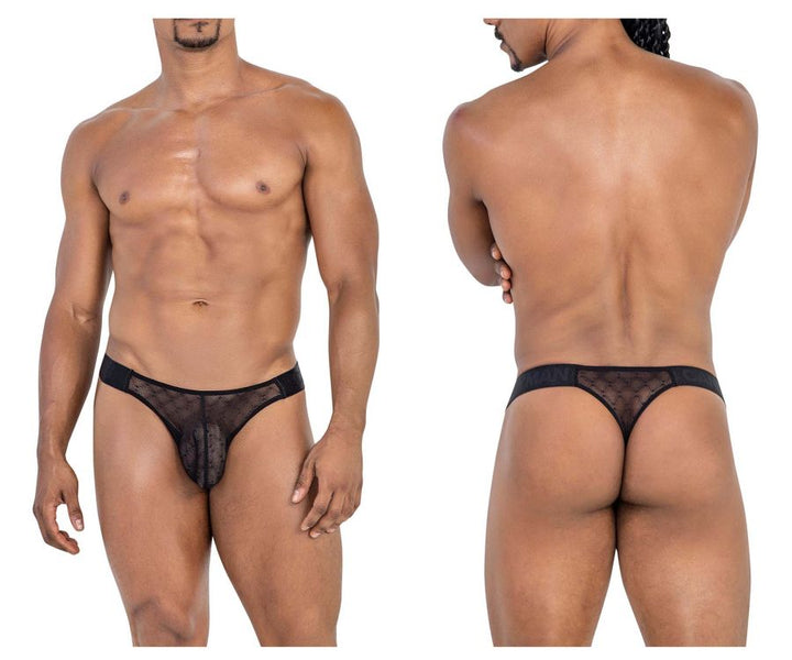 CandyMan Mesh Thongs in Black – men's thongs