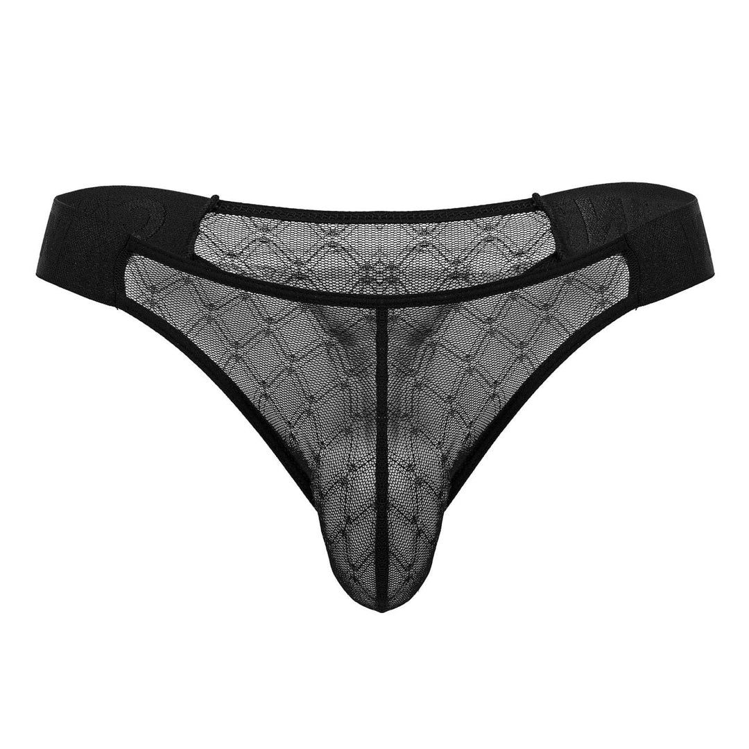 CandyMan Mesh Thongs in Black – men's thongs