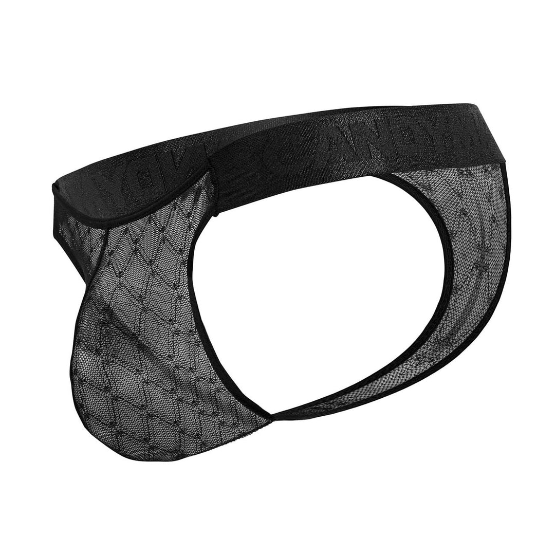 CandyMan Mesh Thongs in Black – men's thongs