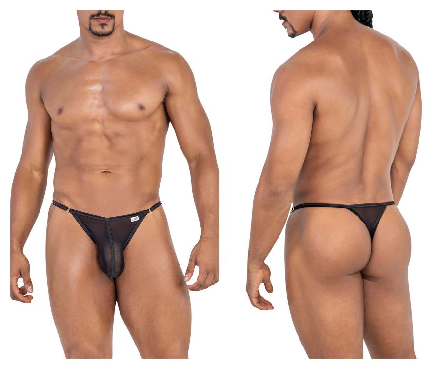 CandyMan Mesh Thongs in Black – men's thongs