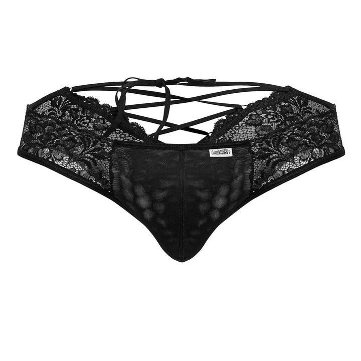 CandyMan Lace Thongs in Black – men's thongs