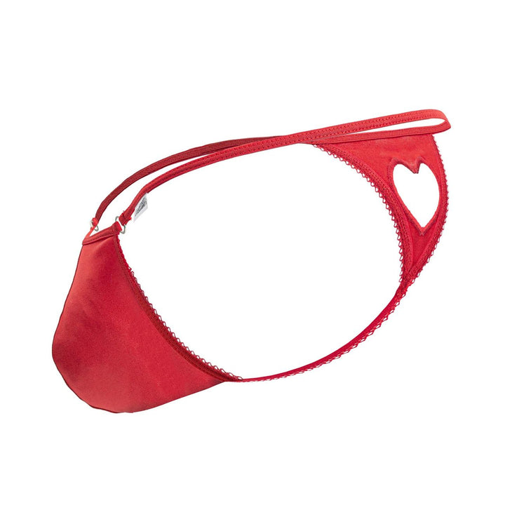 CandyMan Heart Thongs in Red – men's thongs