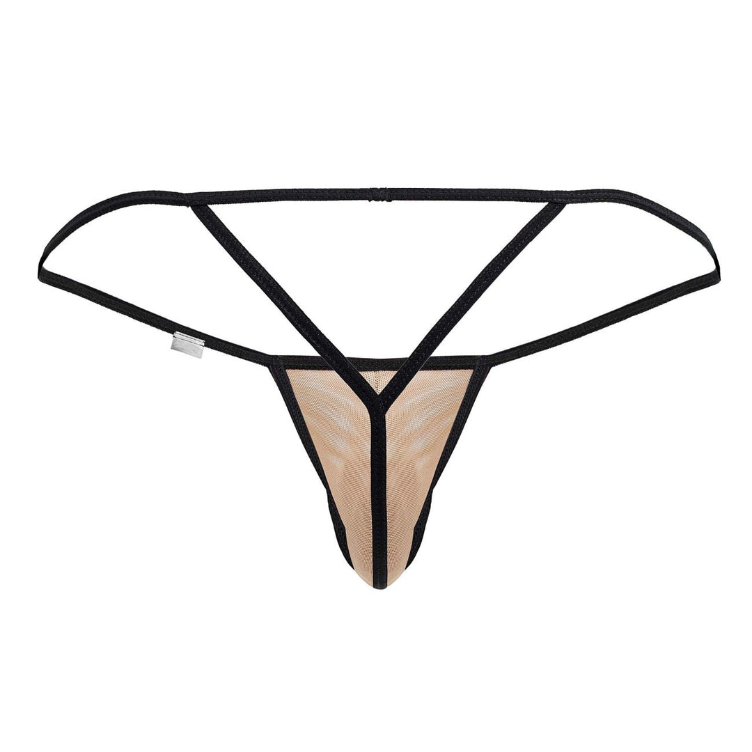 CandyMan Mesh G-String Thongs in Beige – men's thongs