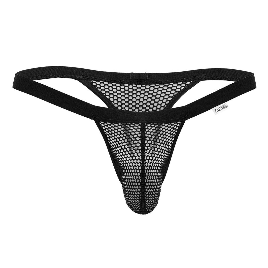 CandyMan Mesh Thongs in Black – men's thongs