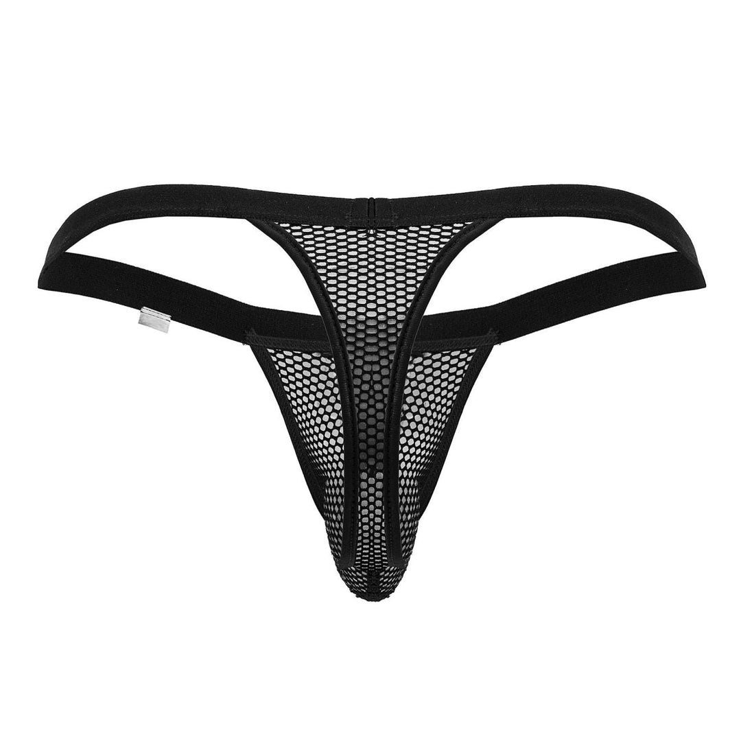 CandyMan Mesh Thongs in Black – men's thongs