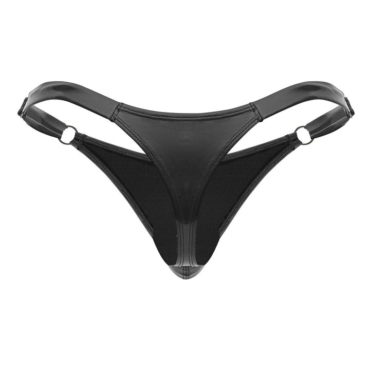 CandyMan Dom Thongs in Gloss Black – men's thongs