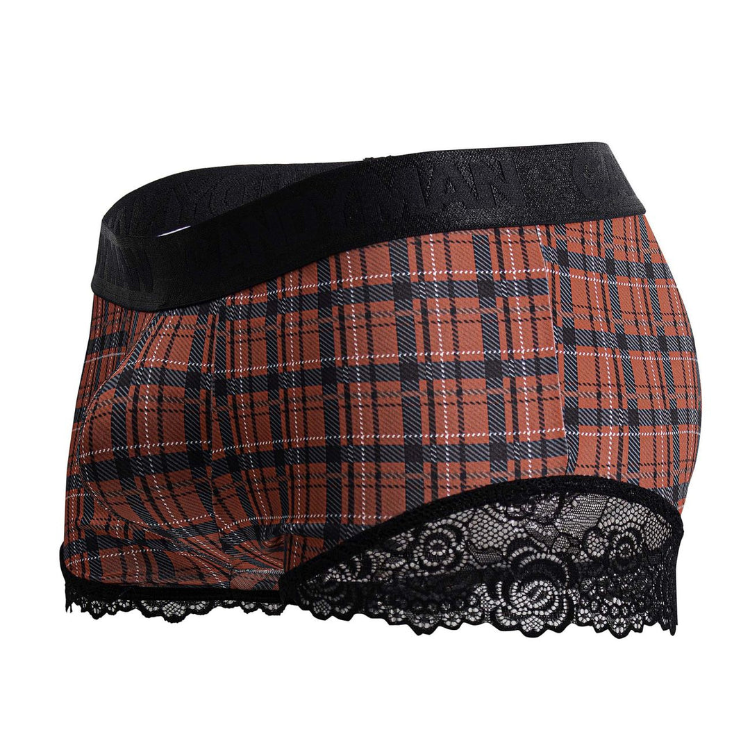 CandyMan Back to School Trunks in Red Plaid – men's trunks
