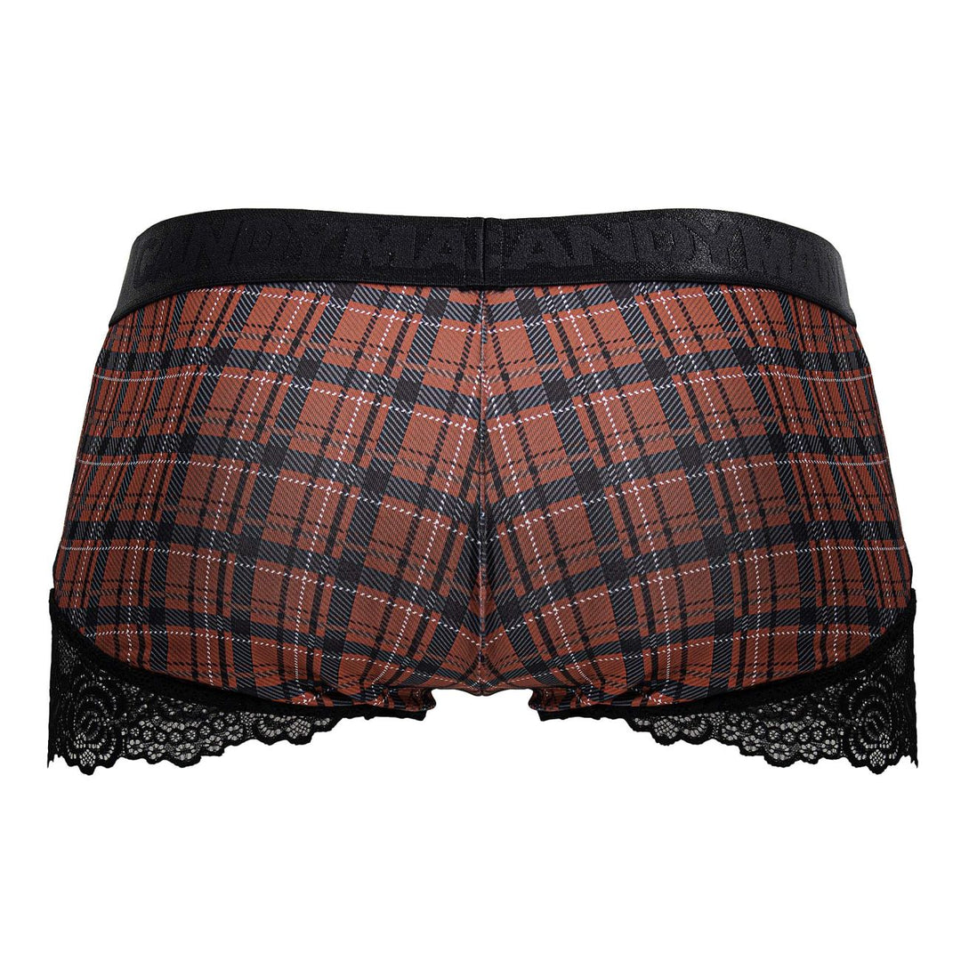CandyMan Back to School Trunks in Red Plaid – men's trunks