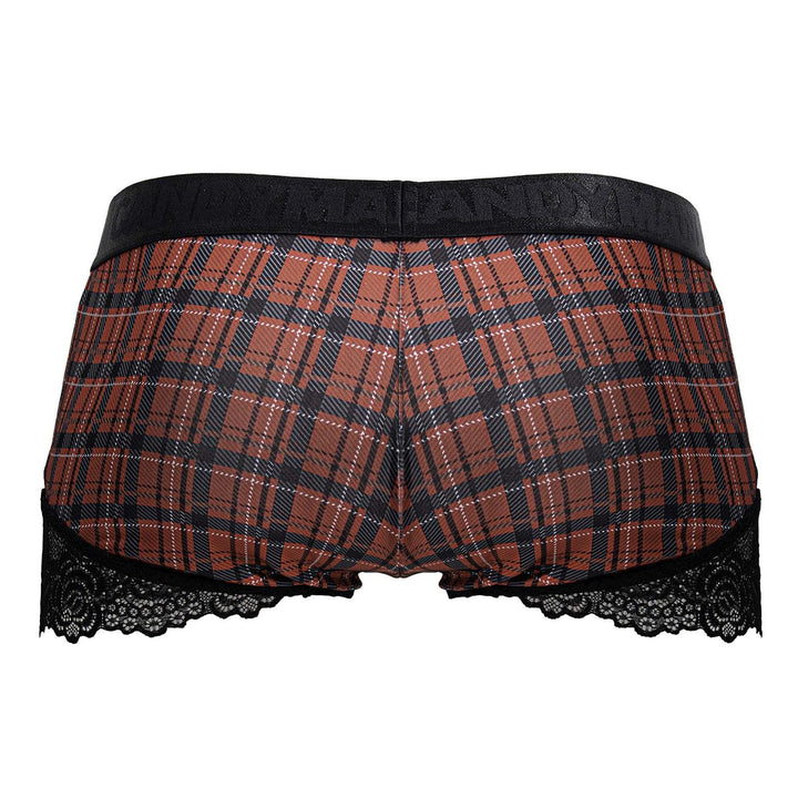 CandyMan Back to School Trunks in Red Plaid – men's trunks
