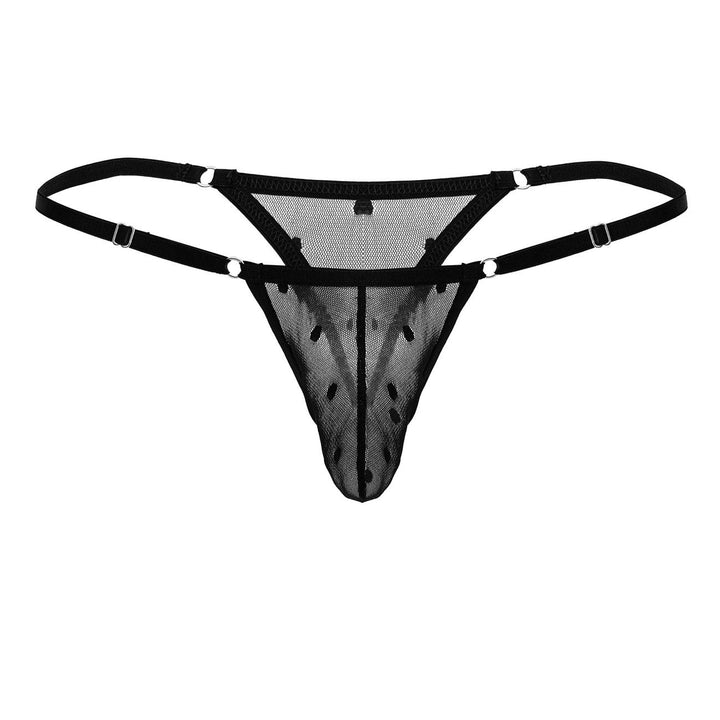CandyMan Mesh Thongs in Black – men's thongs