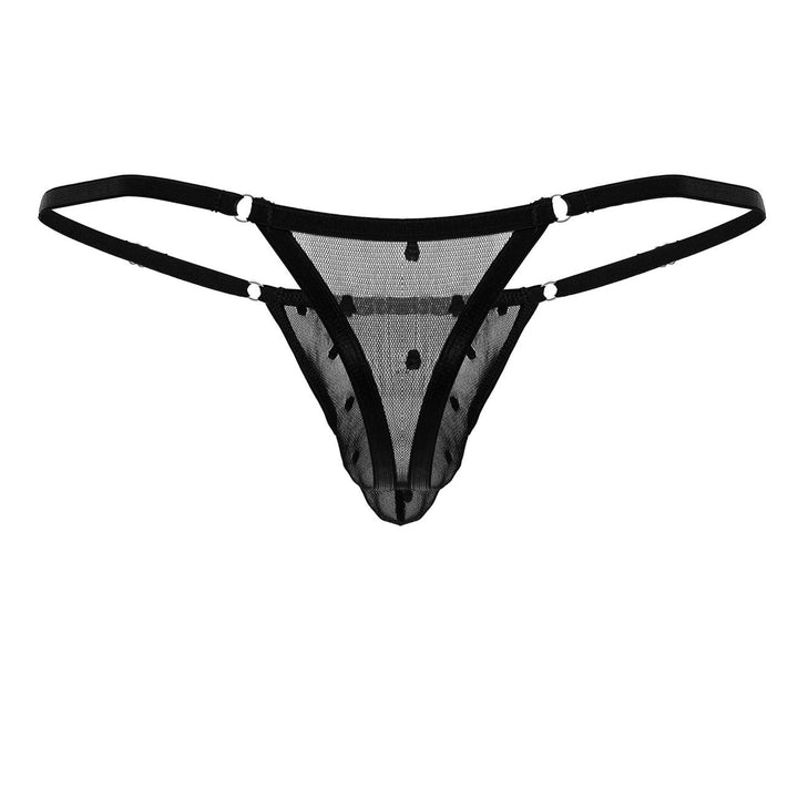 CandyMan Mesh Thongs in Black – men's thongs