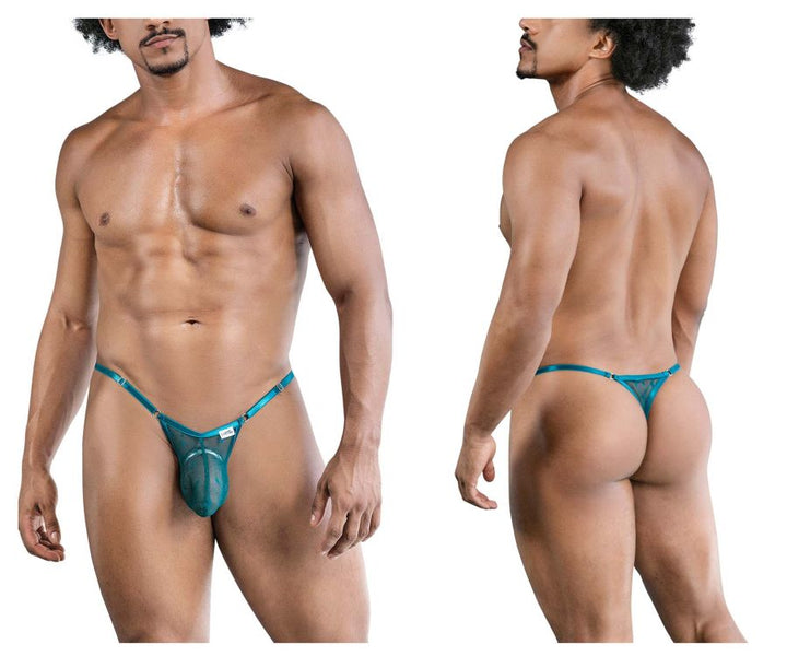 CandyMan Mesh Thongs in Green – men's thongs