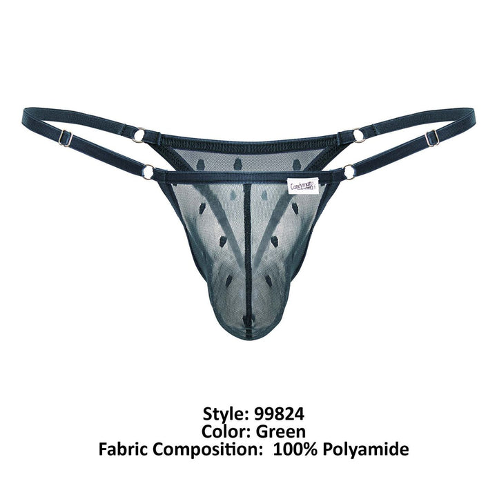 CandyMan Mesh Thongs in Green – men's thongs