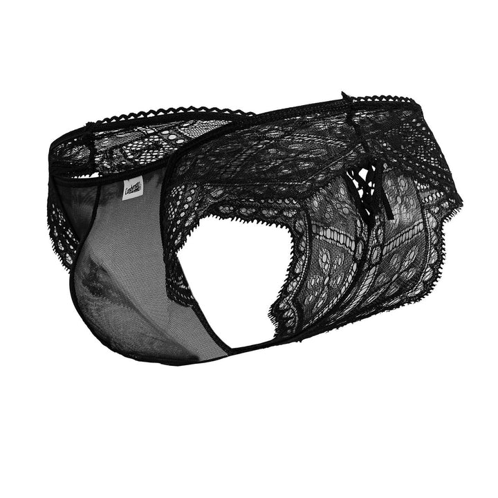 CandyMan Lace-Mesh Thongs in Black – men's thongs