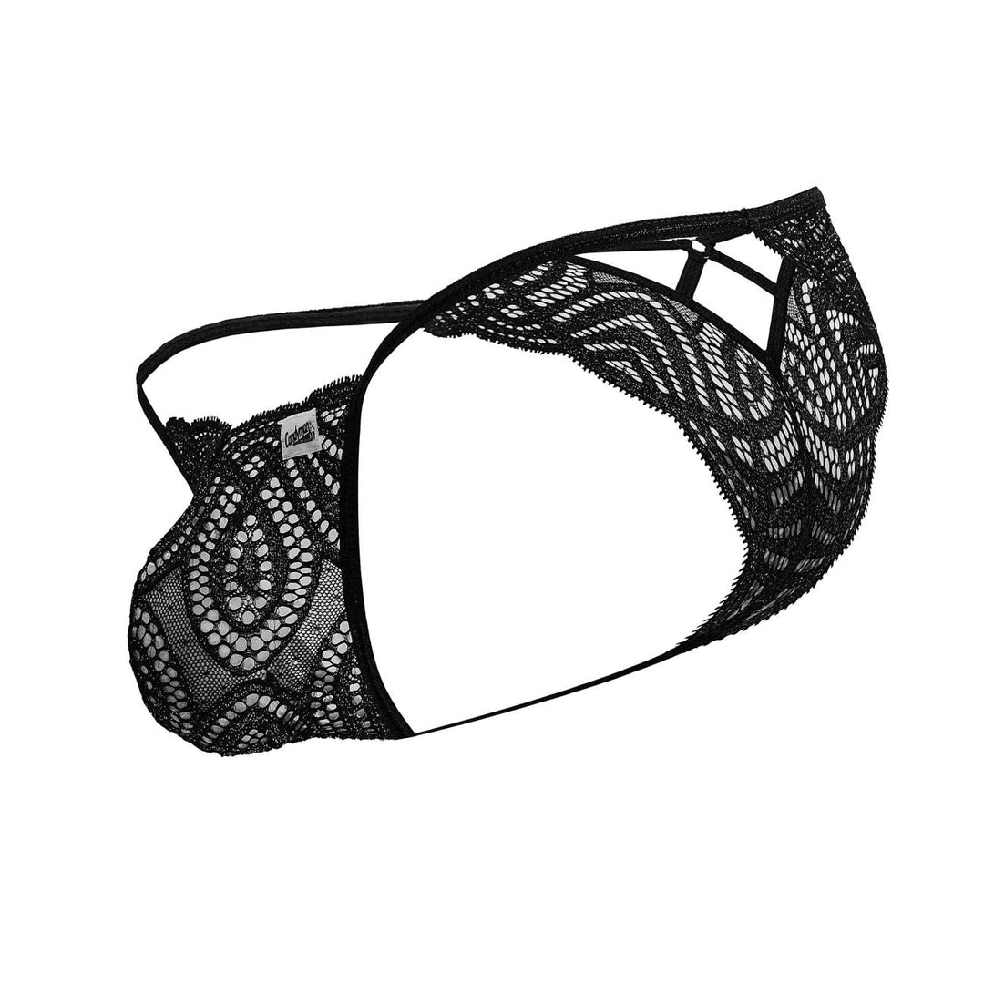 CandyMan Lace Thongs in Black – men's thongs