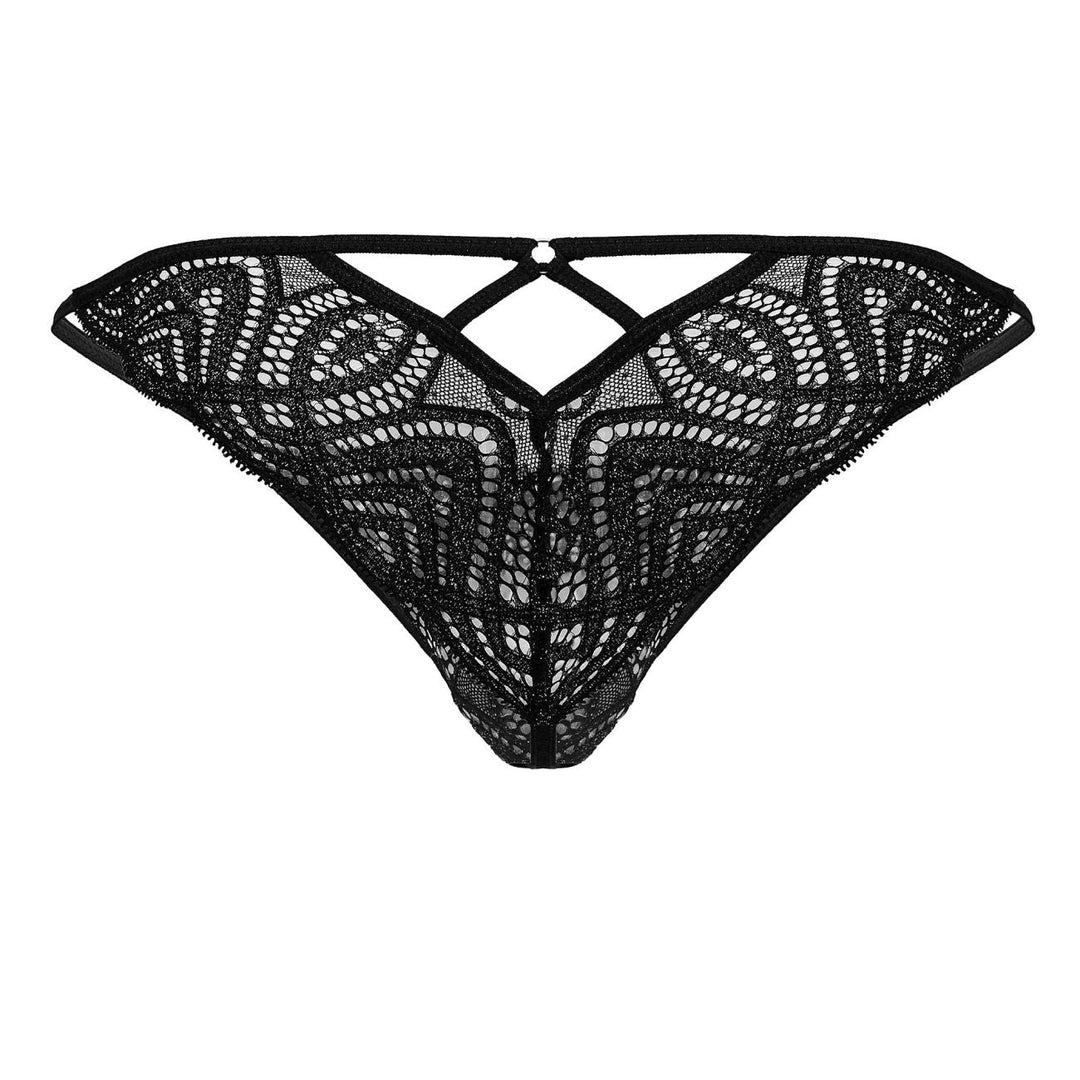 CandyMan Lace Thongs in Black – men's thongs