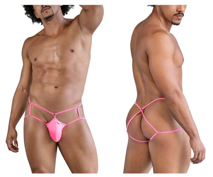 CandyMan Cage Jockstrap in Hot Pink – men's jockstraps
