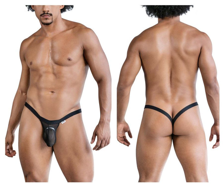 CandyMan Mesh Thongs in Black – men's thongs