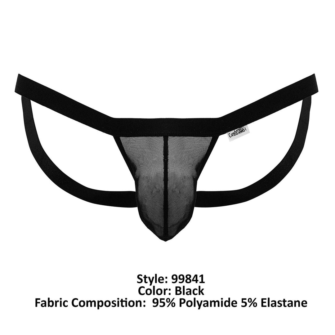 CandyMan Mesh Thongs in Black – men's thongs