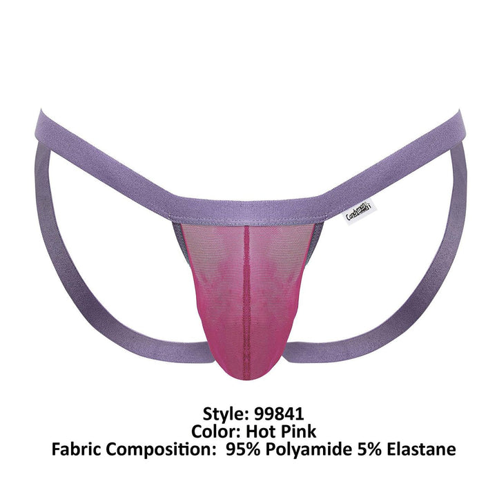 CandyMan Mesh Thongs in Hot Pink – men's thongs