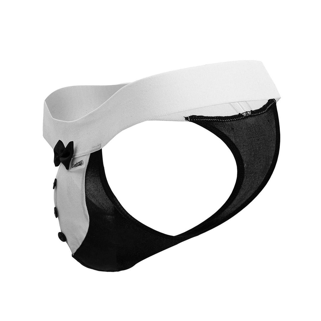 CandyMan Tuxedo Thongs in Black – men's thongs