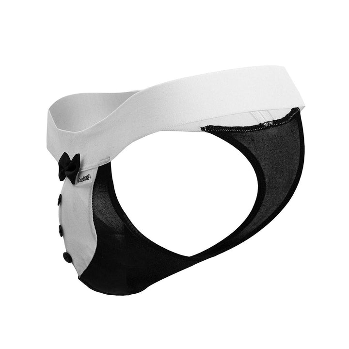 CandyMan Tuxedo Thongs in Black – men's thongs