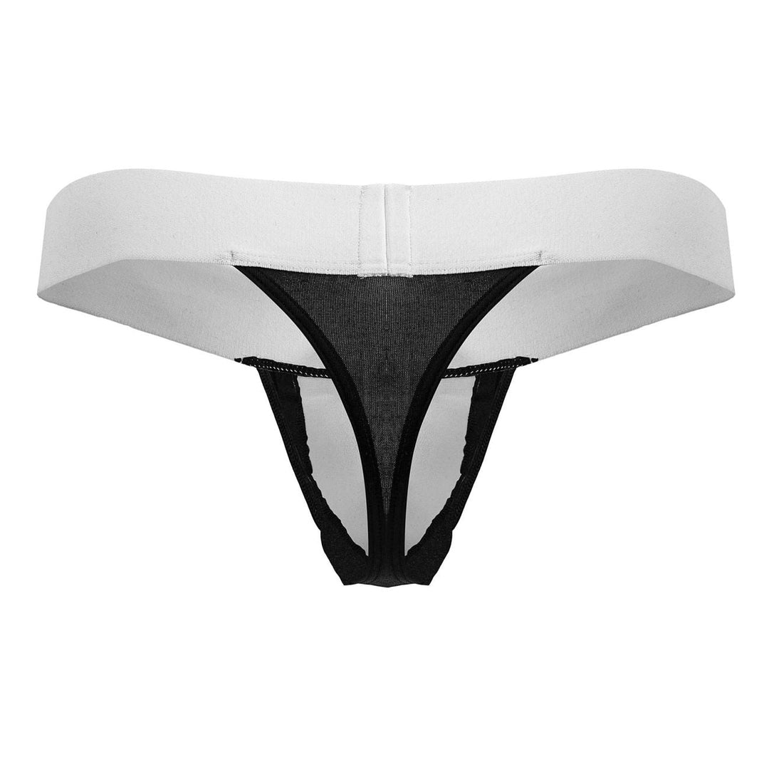 CandyMan Tuxedo Thongs in Black – men's thongs