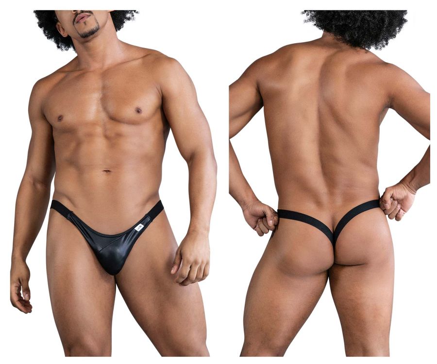 CandyMan Bikini Thongs in Black – men's thongs