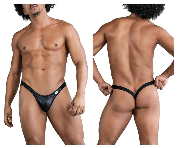 CandyMan Bikini Thongs in Black – men's thongs