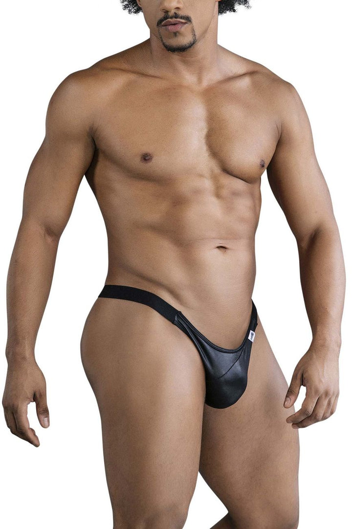 CandyMan Bikini Thongs in Black – men's thongs