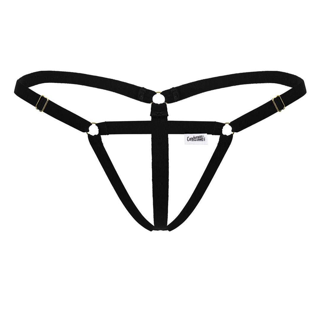 CandyMan Nudist Thongs in Black – men's thongs