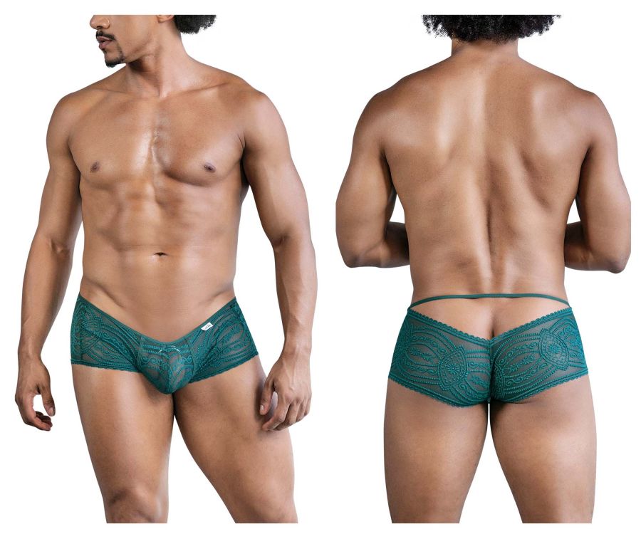 CandyMan Lace Trunks in Green – men's trunks