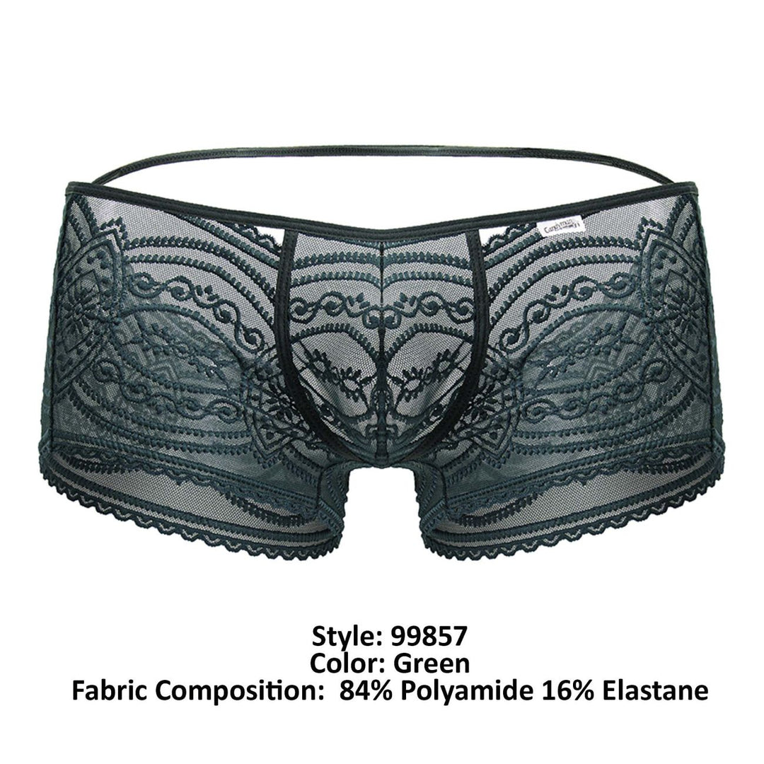 CandyMan Lace Trunks in Green – men's trunks