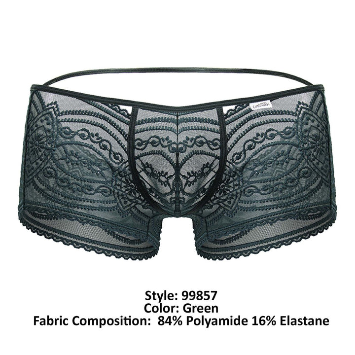 CandyMan Lace Trunks in Green – men's trunks