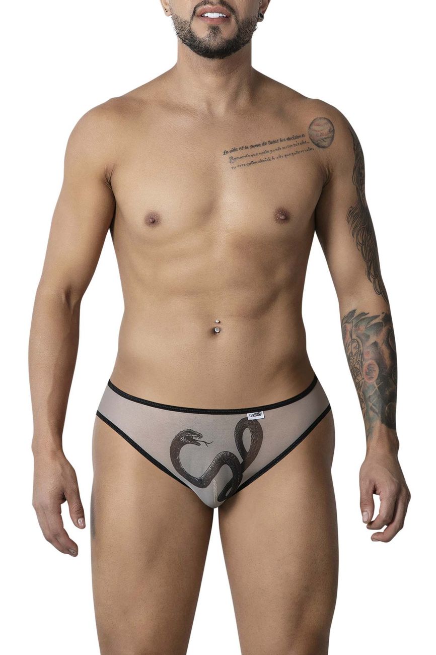 CandyMan Egyptian Men's Bikini Brief in Nude Black – men's briefs