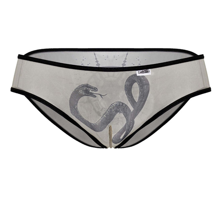CandyMan Egyptian Men's Bikini Brief in Nude Black – men's briefs