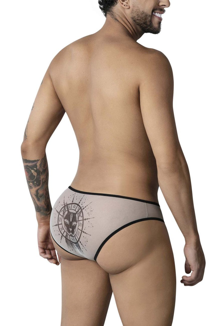 CandyMan Egyptian Men's Bikini Brief in Nude Black – men's briefs