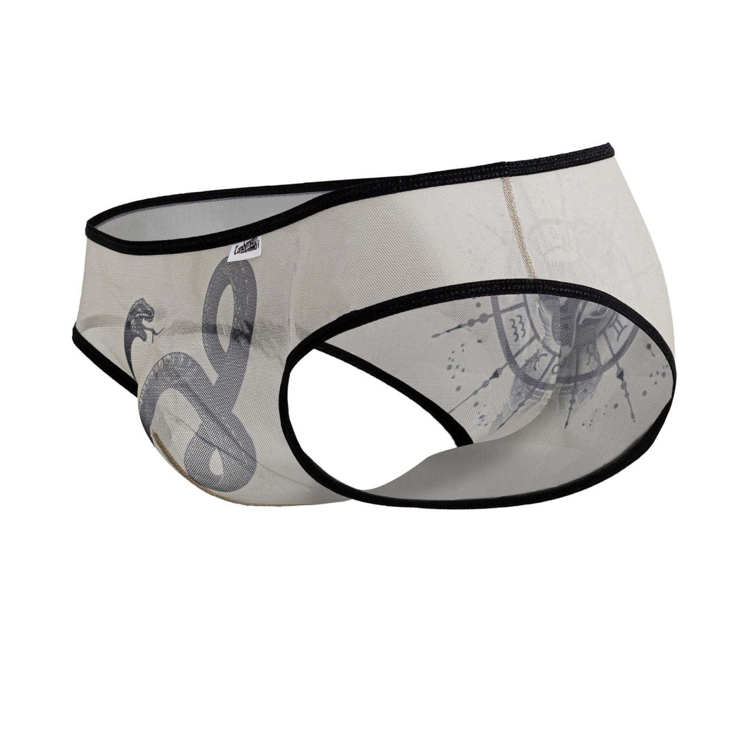 CandyMan Egyptian Men's Bikini Brief in Nude Black – men's briefs