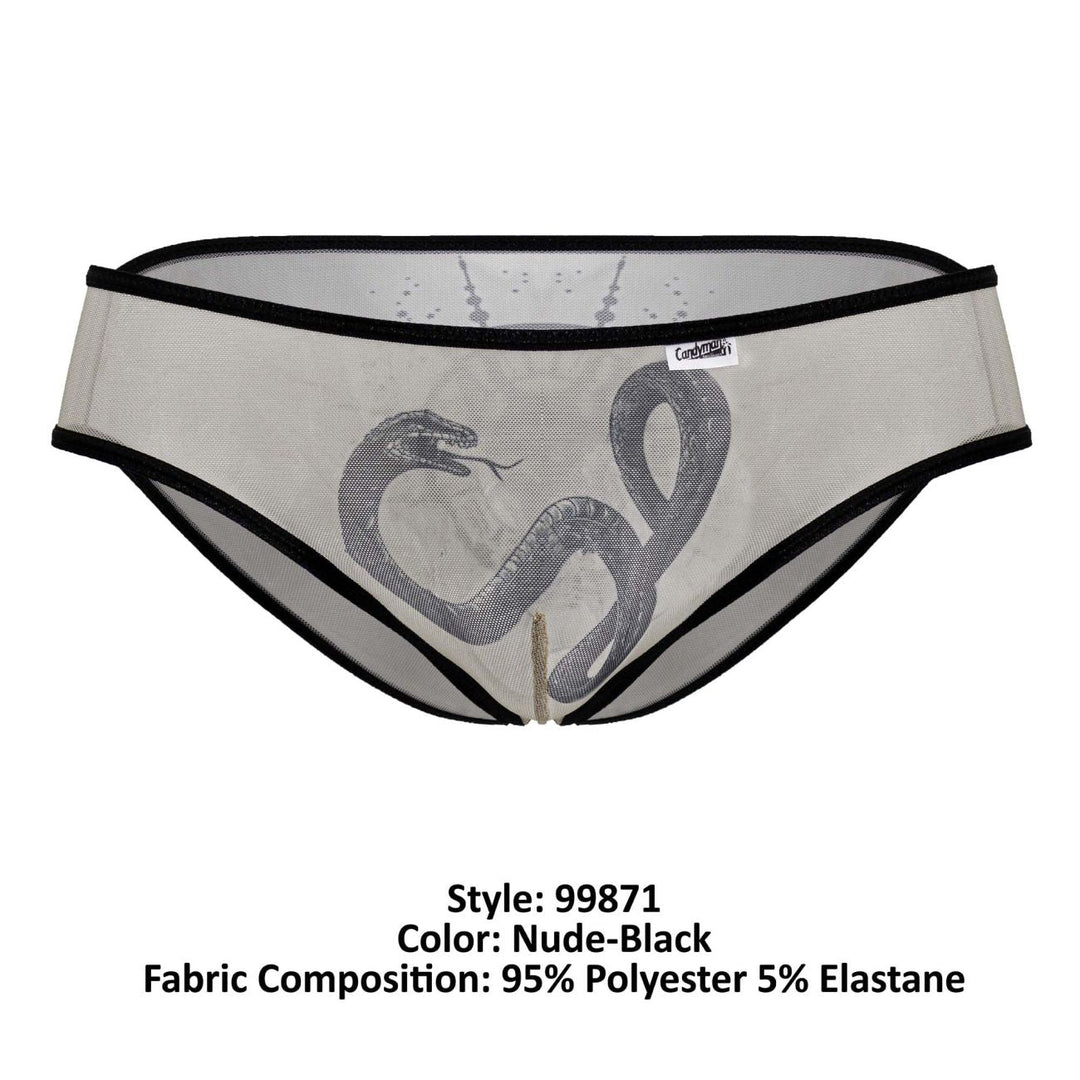 CandyMan Egyptian Men's Bikini Brief in Nude Black – men's briefs