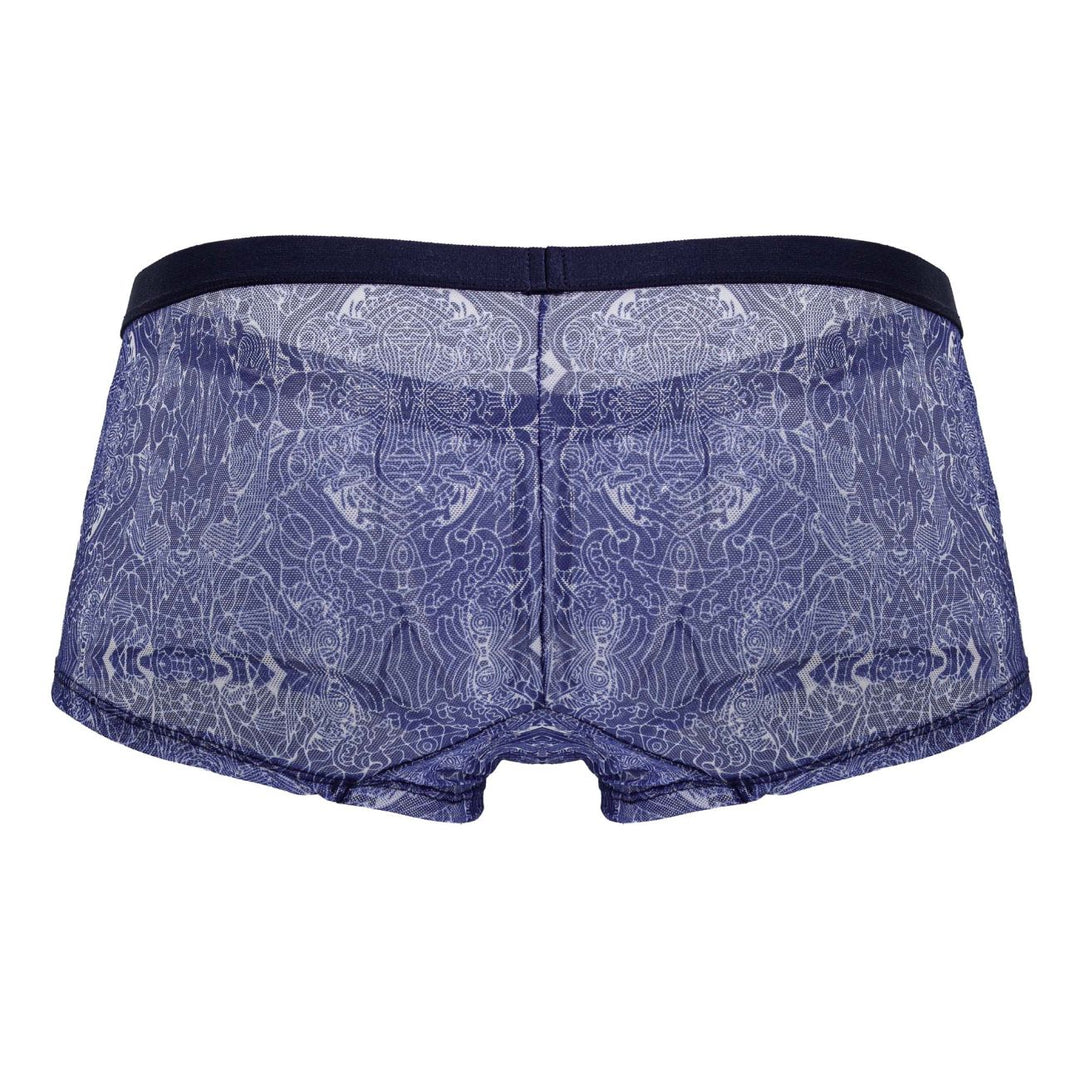 CandyMan Water prints Men's Trunk Underwear in Blue/White – men's trunks