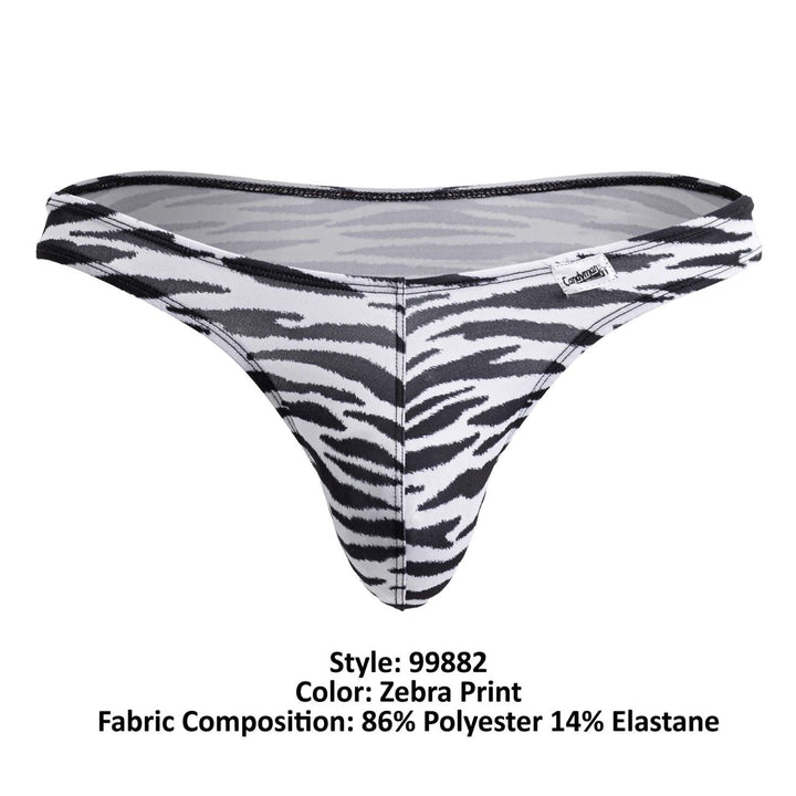 CandyMan Zebra Men's Thong in Zebra Print – men's thongs